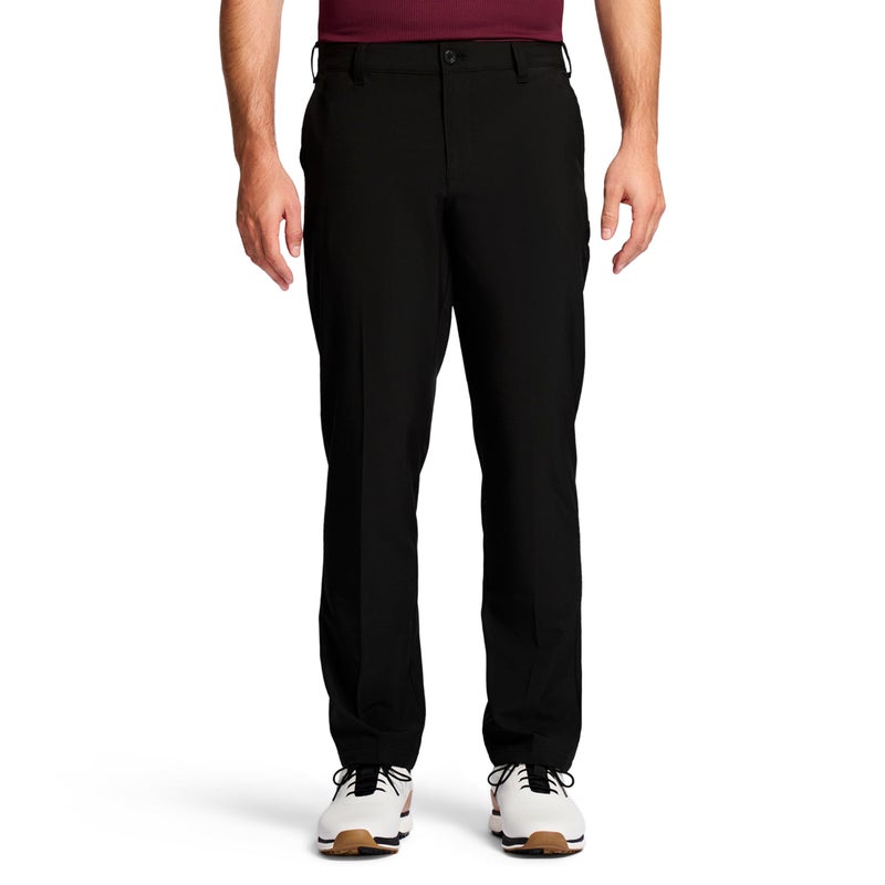 IZOD Men's Golf Swingflex Straight-Fit Flat-Front Pants, black, 34W X 32L - Image 1